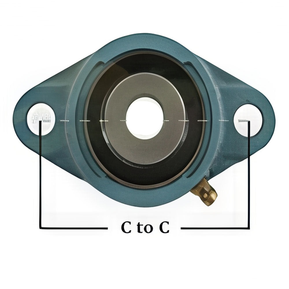 WGTZ10 Blue Flange Bearing Assembly For Universal Products ID: 5/8" OD: 1-9/16"