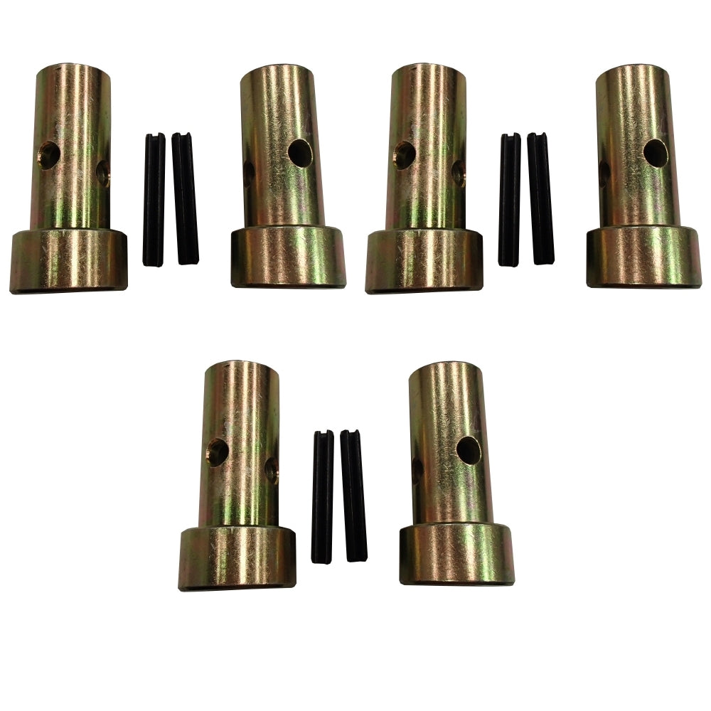 Qty 3: Category 1 Hitch Bushing Pair w/ Roll Pins Fits John Deere