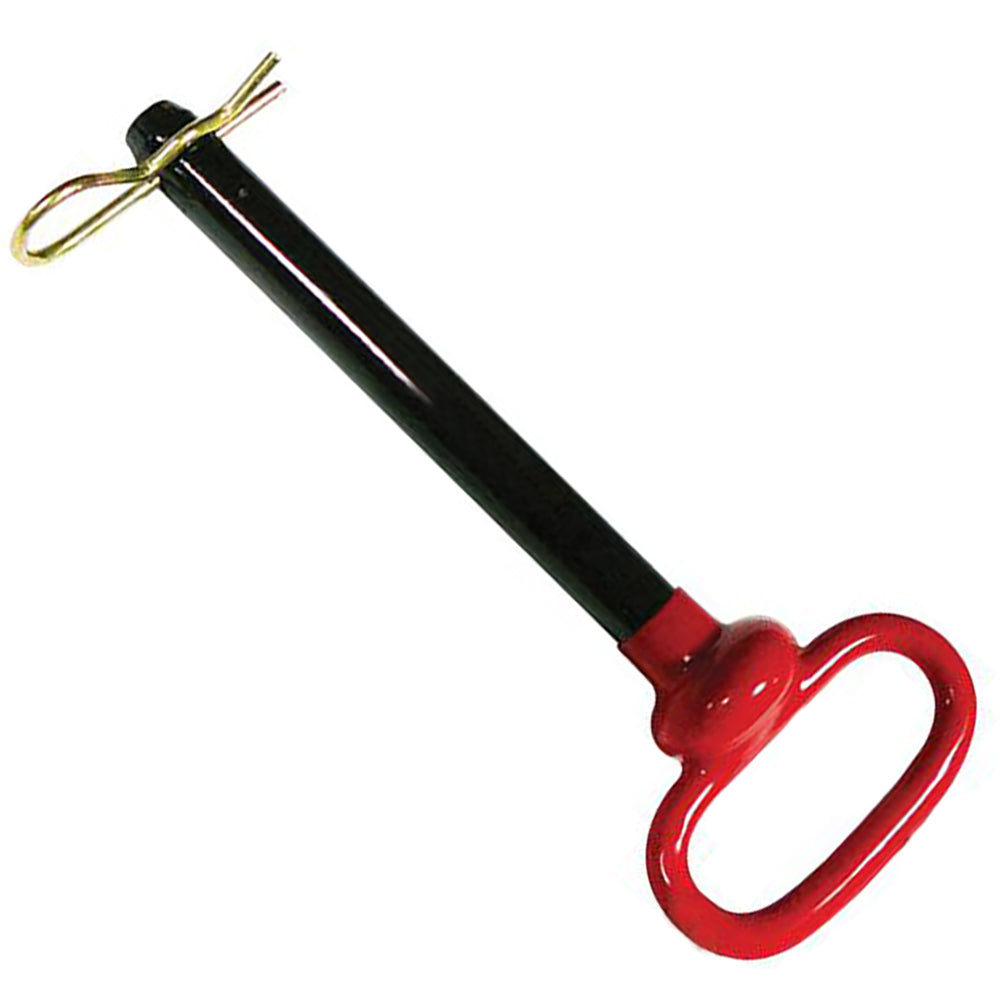 S.52084 Red Handle Hitch Pin with Grip Clip, Pin Ø3/4'', Working length: 6 1/2''