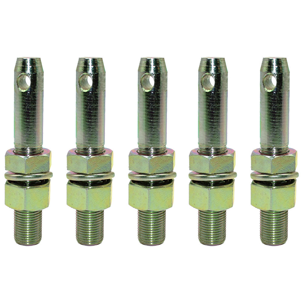 Qty 5: Adjustable Lift Arm Pin (Fits CAT. 0) Fits John Deere Replaces PM03137