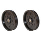 Qty 2: Flat Idler Pulley
 Fits John Deere Replaces AM106627