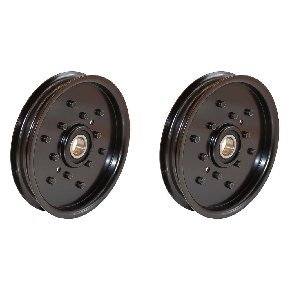Qty 2: Flat Idler Pulley
 Fits Scotts Replaces AM106627