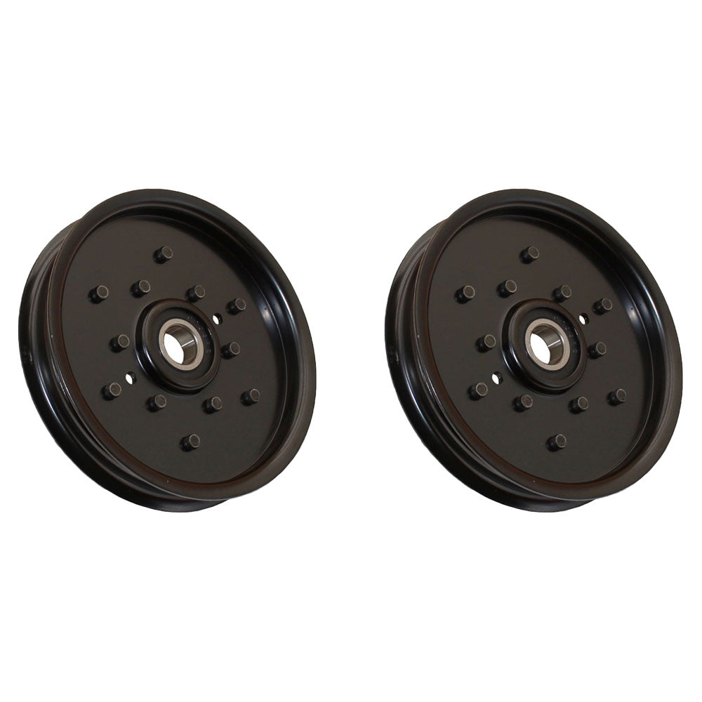 Qty 2: Flat Idler Pulley
 Fits Scotts Replaces AM106627