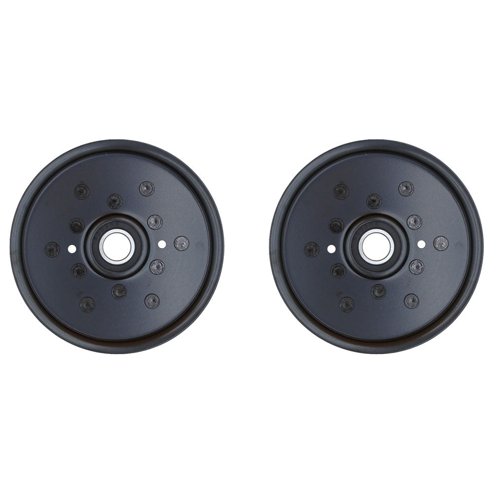 Qty 2: Flat Idler Pulley
 Fits John Deere Replaces AM106627