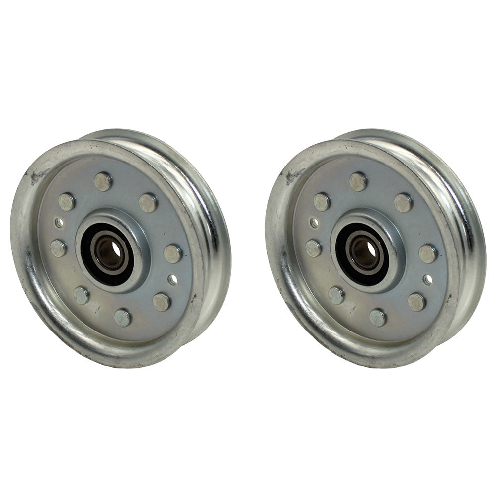 Qty 2: Flat Idler Pulley Fits Grasshopper Replaces 393225
