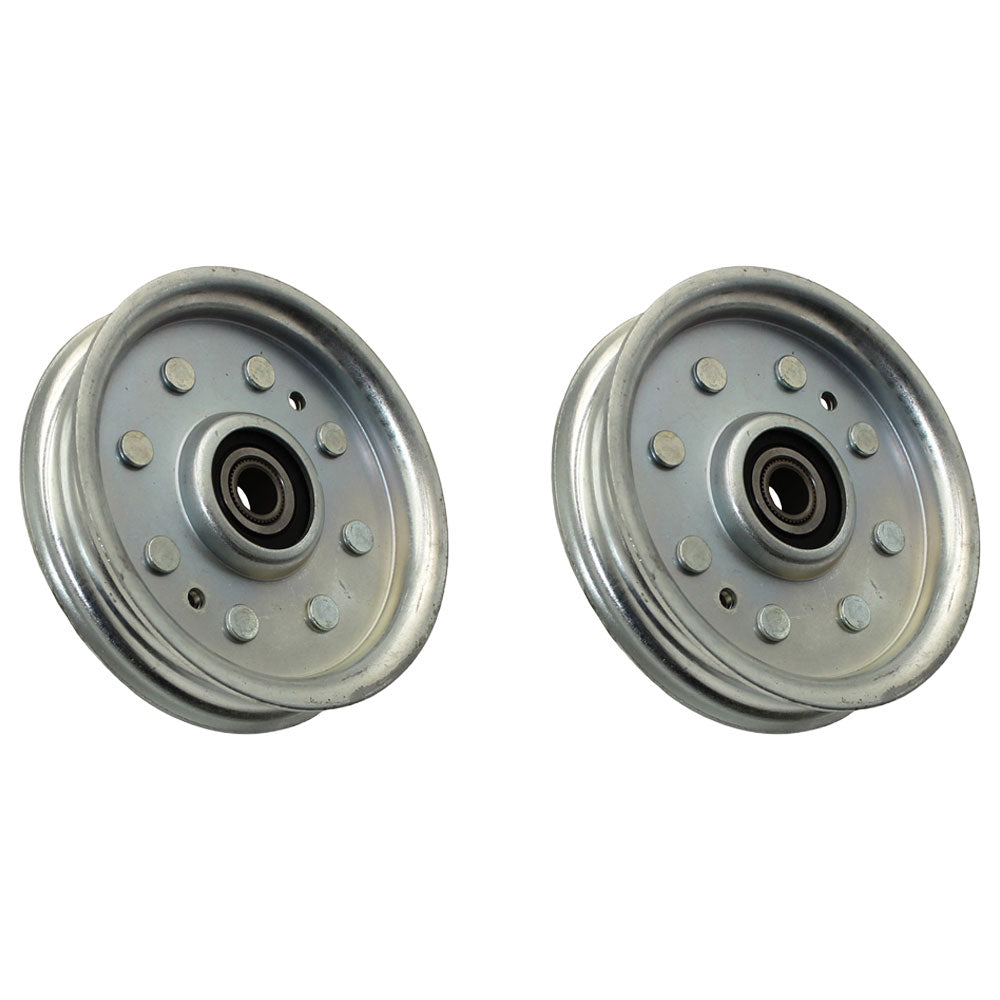 Qty 2: Flat Idler Pulley Fits Exmark Replaces 1-403009