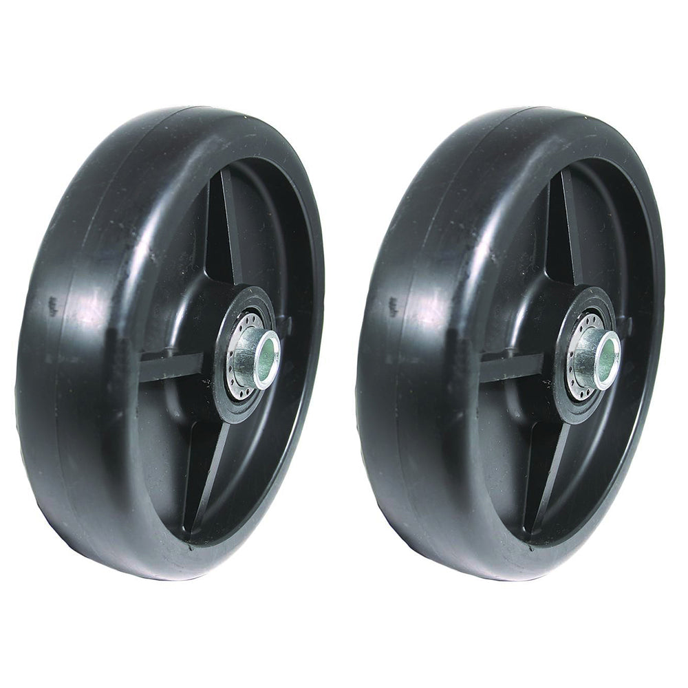Two 6"x1-1/2" Deck wheels Fits John Deere 445, AM107560, 48"/54"/60"/72" DECKS