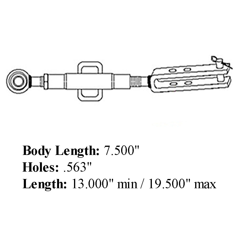 15990 New Adjustable Side Link with Pin Fits CAT 0