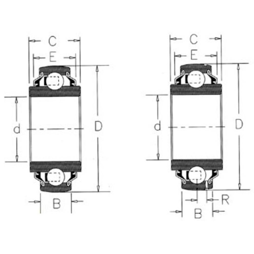 AE45208 Baler Roll Bearing Fits John Deere 385 430 435 456 466 467 530 535 566