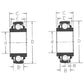 Premium 209KRRB2 AG Bearing 1-1/2" Hex Bore AE40895 HPS108GPH 47577178 24K209N