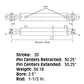 2520 New 2500 & 3000 PSI Cylinder Rod 1-1/2", Bore 2.5"