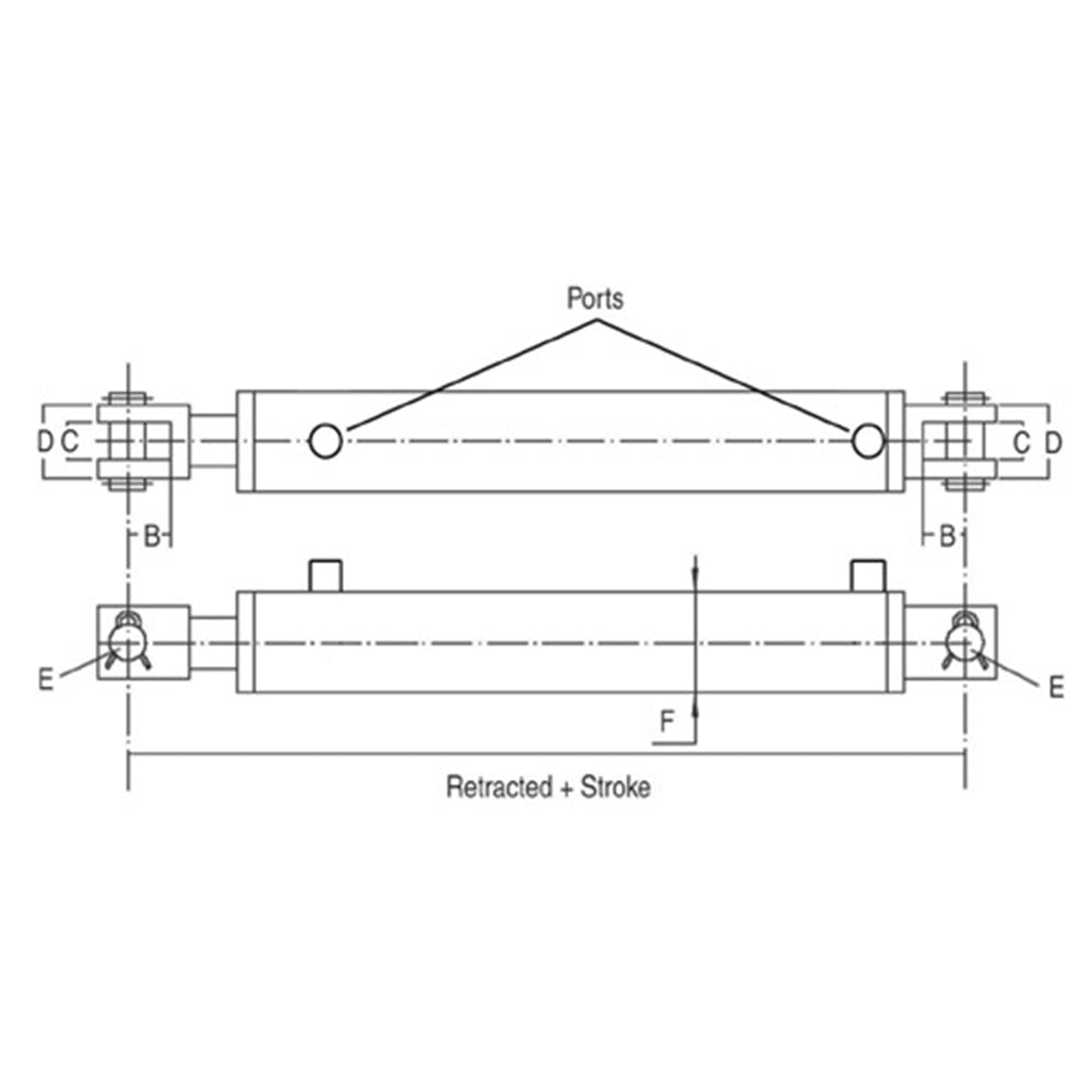 HCW-3534 2500 & 3000 PSI Double Acting Cylinder For Hercules Models