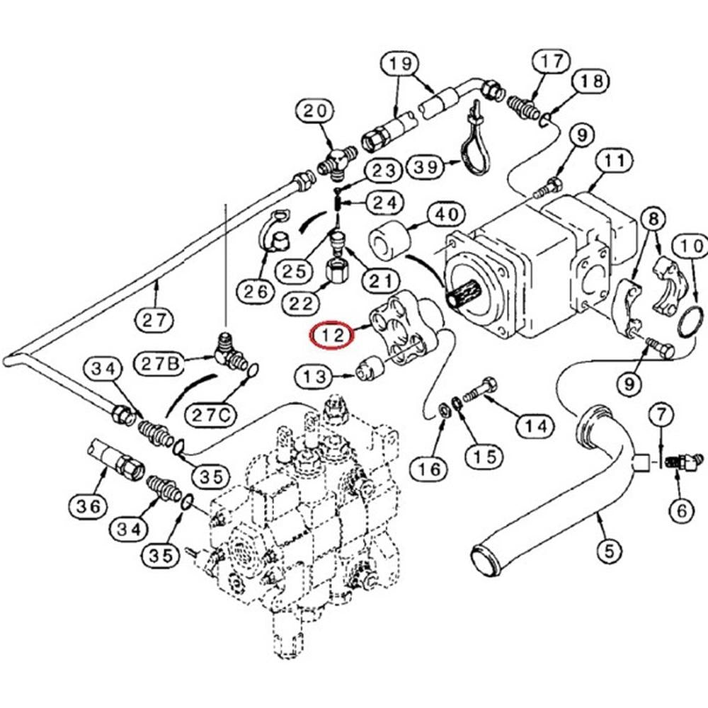 One New Aftermarket Replacement Hydraulic Pump Coupler Fits Case Backhoe Model