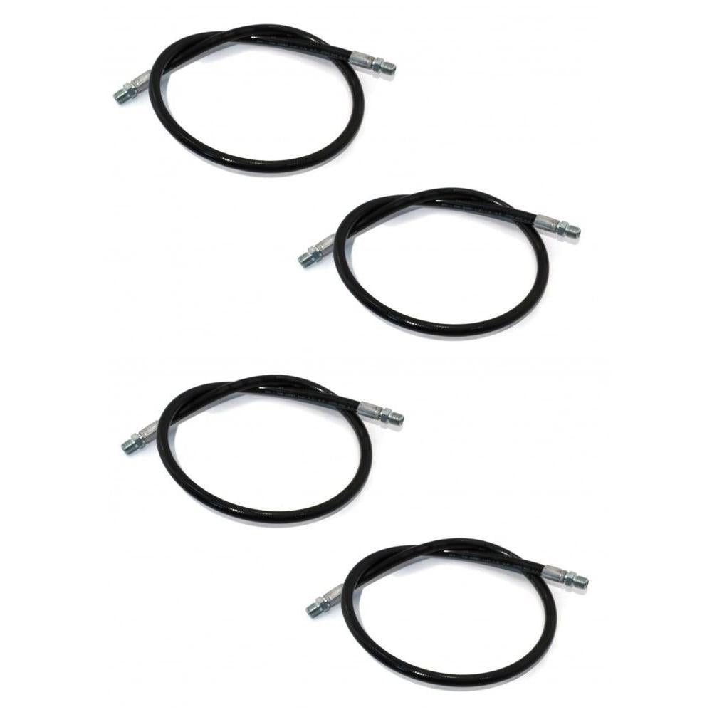 Qty 4: High-Pressure Hydraulic Hoses Fits Western Replaces 1304225