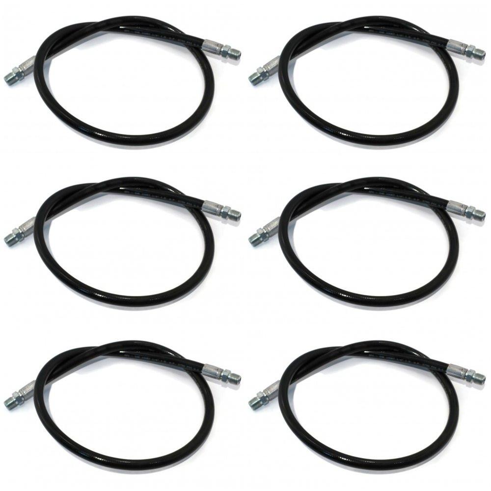 (Pack of 6) High Pressure Hydraulic Hoses Fits Western UniMount Standard