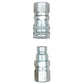 1/2 NPT Flat Face Hydraulic Quick Connect Couplers Coupling Loader Fits Bobcat