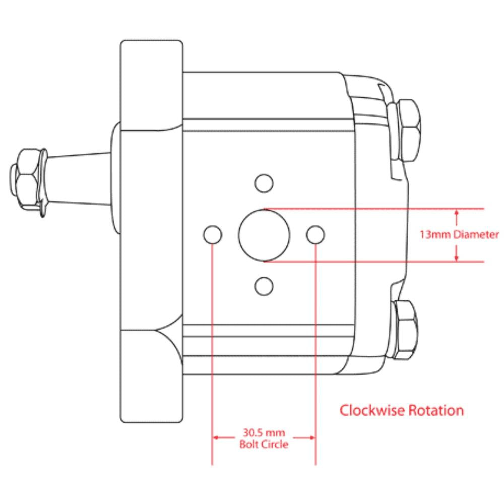 Hydraulic Pump Fits Massey Ferguson Replaces 1825212M91-HYDPUMP
