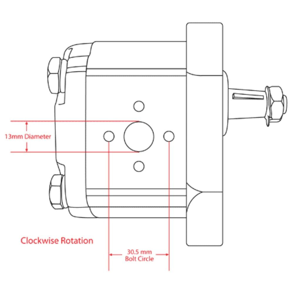 Hydraulic Pump Fits Massey Ferguson Replaces 1825212M91-HYDPUMP