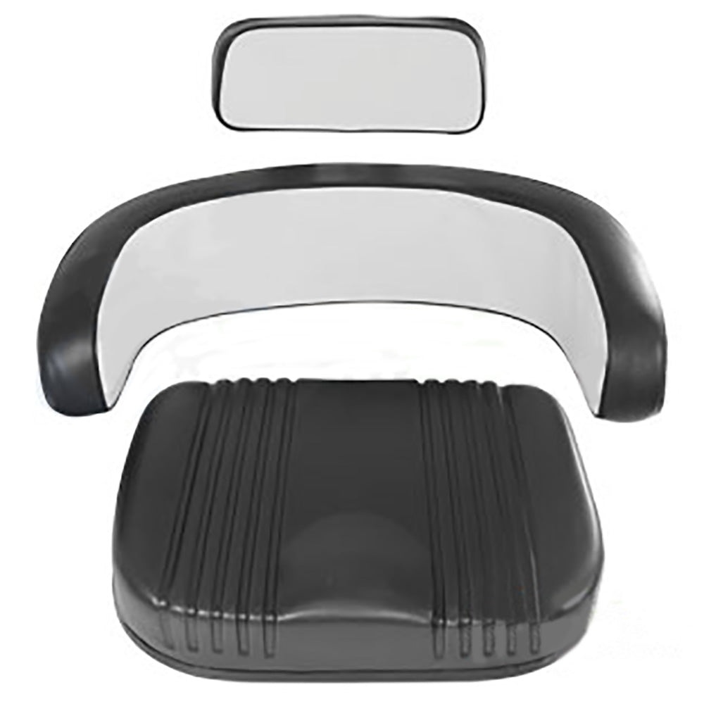 Seat Cushion Set Vinyl White/Black Fits International 706 1466 766 1066 966