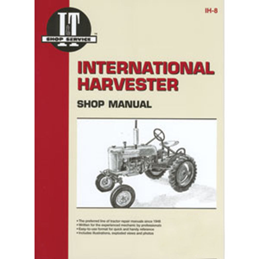 IH8 New Shop Manual Fits Case-IH Tractor Models A B C H M MD Fits Cub W6TA +