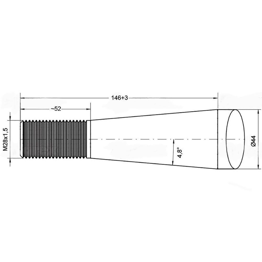 S.77021 Bale Spear - Straight - Spoon End. To fit as: KK241167 Fits Grays