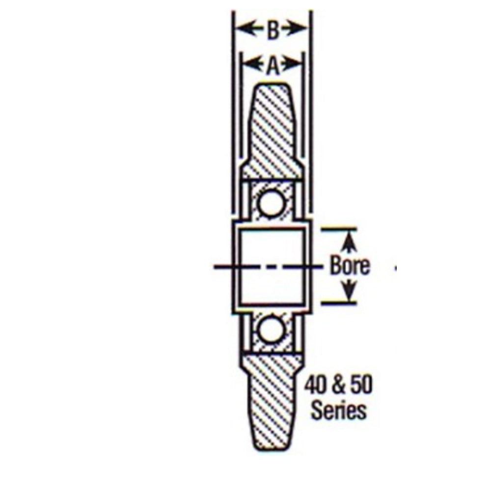 IS4017-12 Idler Sprocket for # 40 Chain w/ 17 Teeth & 1/2" Bore 20401708