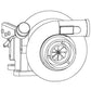 J536309 Turbo Charger Fits Case IH 2155 2166 2188 2366 7150 7250 8950 Combine