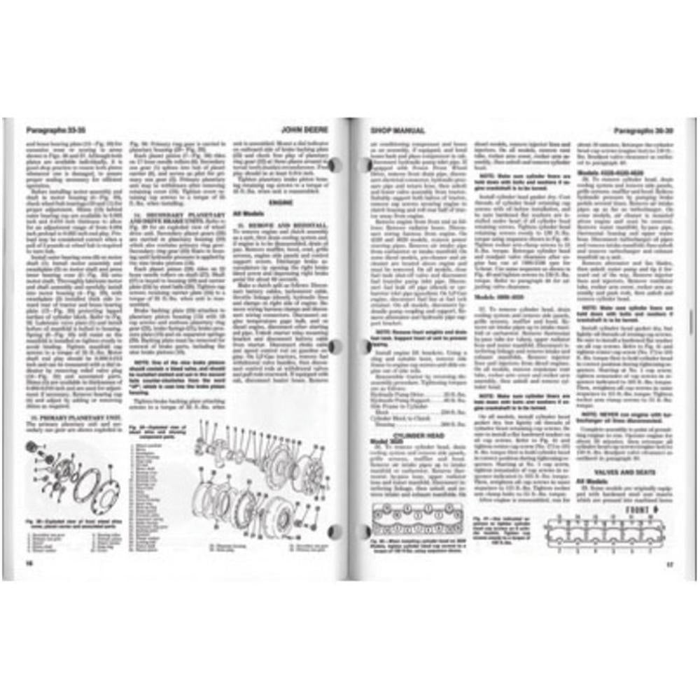 Shop Manual Fits John Deere Replaces 595-JD203