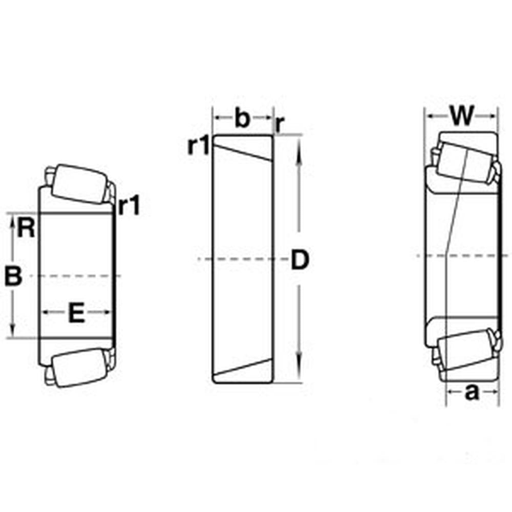 A-3320-I Tapered Bearing Cup Fits Rhino
