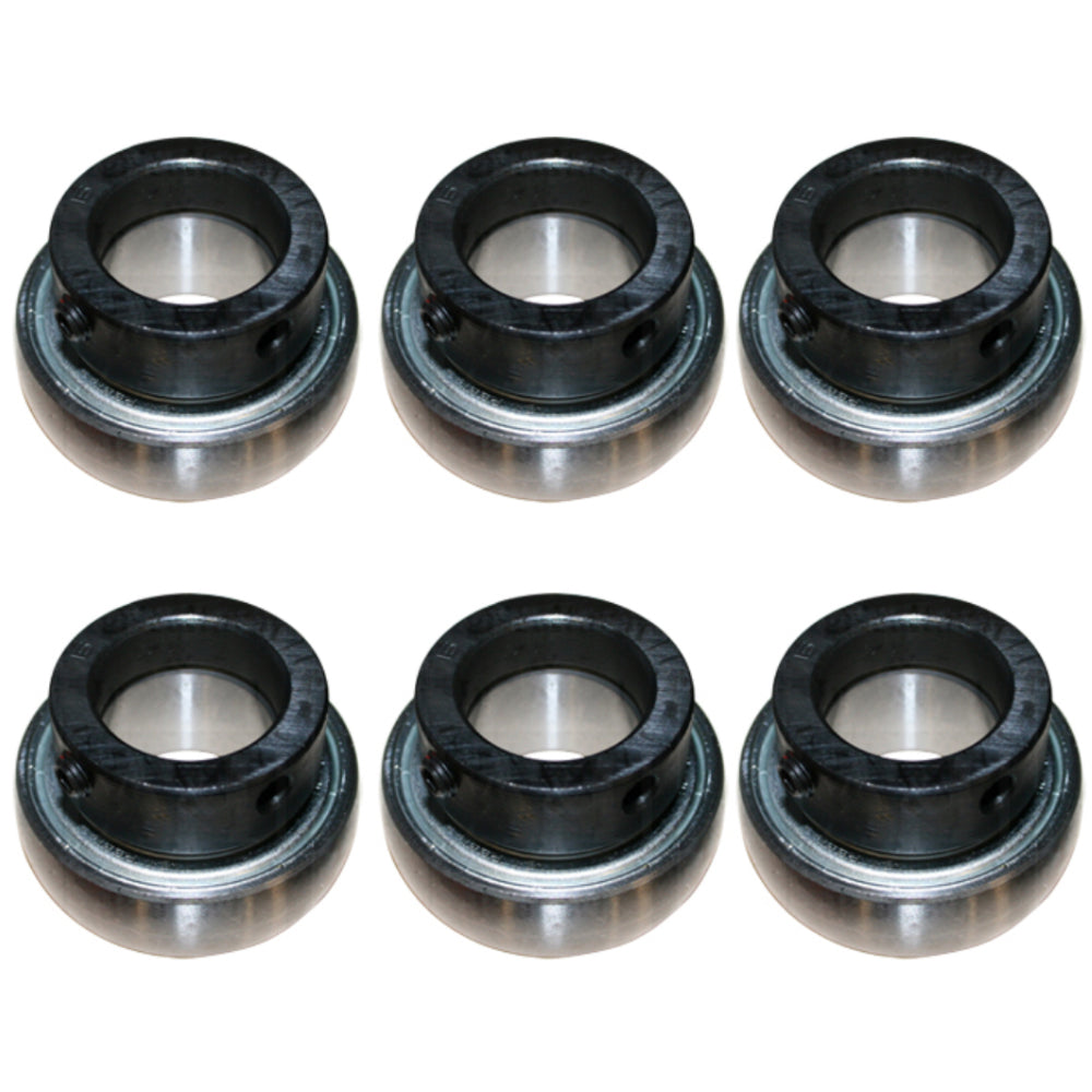 (6) RA100RR-I Ball Bearing Cylindrical W/ Collar Fits Case-IH 5088 6088 7088 914