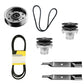 38" Deck Rebuild Kit Blade Belt For J Fits John Deere LX172 LX173 LX176 LX178 LX