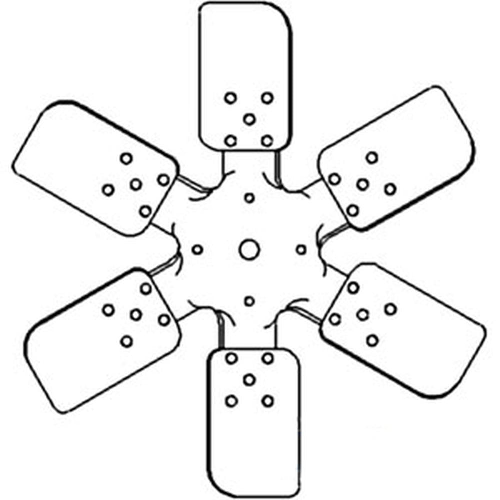 Fan JE8600A Fits Ford New Holland 650 651 660 700 Series 800 Series 900 Series