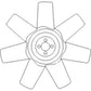 Fan Blade - 7 Fits Case 1190 1194 fits David Brown 885 780 880 K262890 K921852