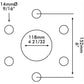 3008-1023 One New Rim Fits Massey Ferguson 3827583M91