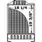 K307602  Radiator Fits Case/International Model 1494