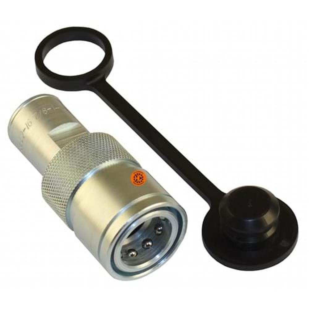 K35861-82034 Hydraulic Breakaway Coupler, Female - Fits Kubota L3830F, L4600H +