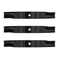 K5617-97530 Qty 3: Finishing Mower Blades Fits Kubota Replaces K5617-34330