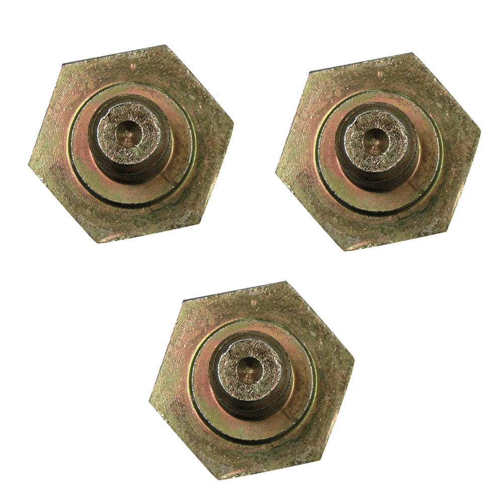 3 Pack Blade Bolt Beveled Washer & Dust Cup Cover Set Fits Kubota ZD321 ZD326S