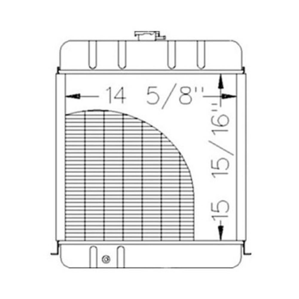 One New Aftermarket Radiator K922737 Fits David Brown Tractors 780 885