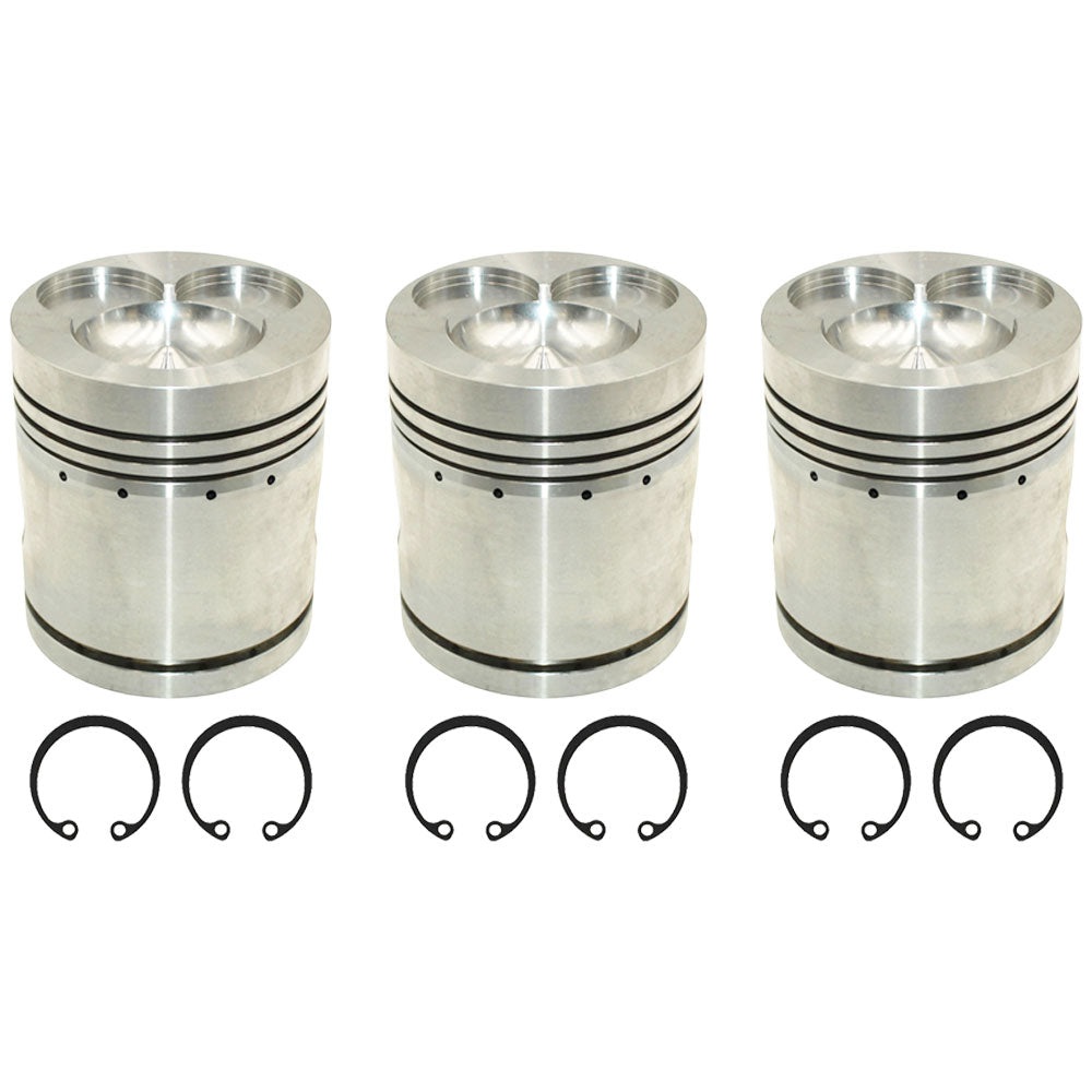 Three 4.40" Standard Pistons K261707 For David Brown Tractors 770 990