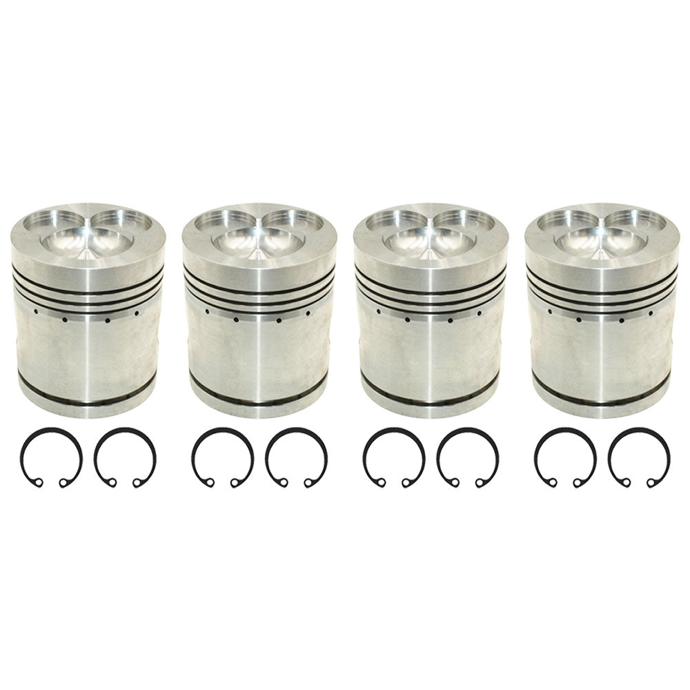 Four 4.40" Standard Pistons K261707 For David Brown Tractors 770 990