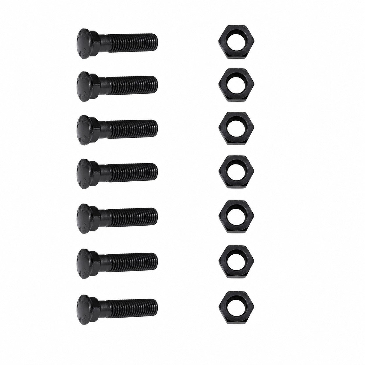 7 - Plow Bolt and Nut for Blades / Cutting Edges - 3/4-10x3 - Grade 8, Dome Head