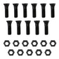 11 - Plow Bolt & Nut for Blades/ Cutting Edge 5/8-11x2 1/4 - Dome Head