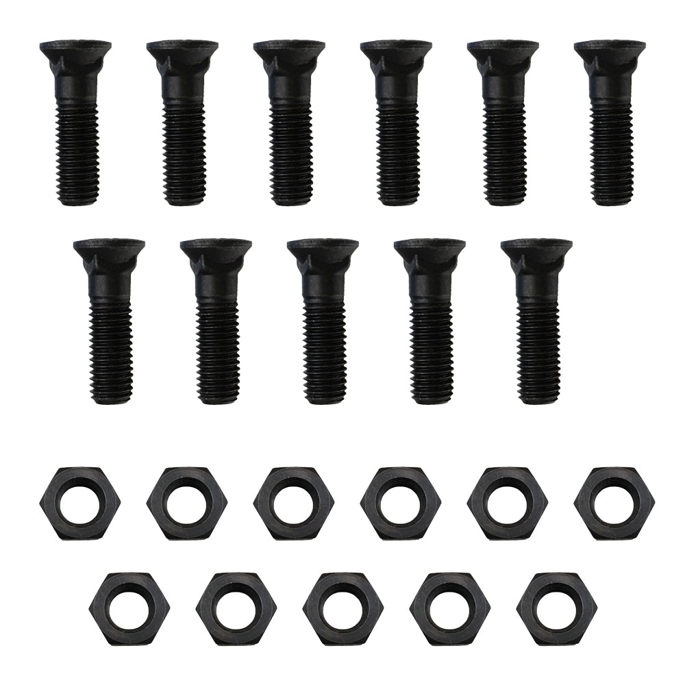 11 - Plow Bolt & Nut for Blades/ Cutting Edge 5/8-11x2 1/4 - Dome Head