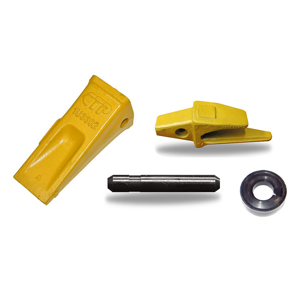 Excavator Bucket Adapter & Standard Dirt Tooth w/ Pin 3G6304 1U3302 1. ...