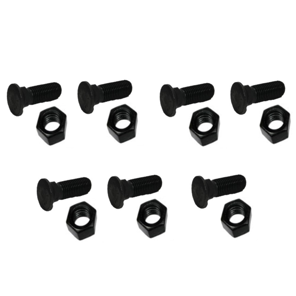 7 - Plow Bolt & Nut for Blades / Cutting Edge, 5/8-11x2 1/4 - Grade 8, Dome Head