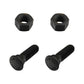 10 Plow Bolt & Nut for Blades/ Cutting Edge 5/8-11x2 1/4 Grade 8 Dome Head