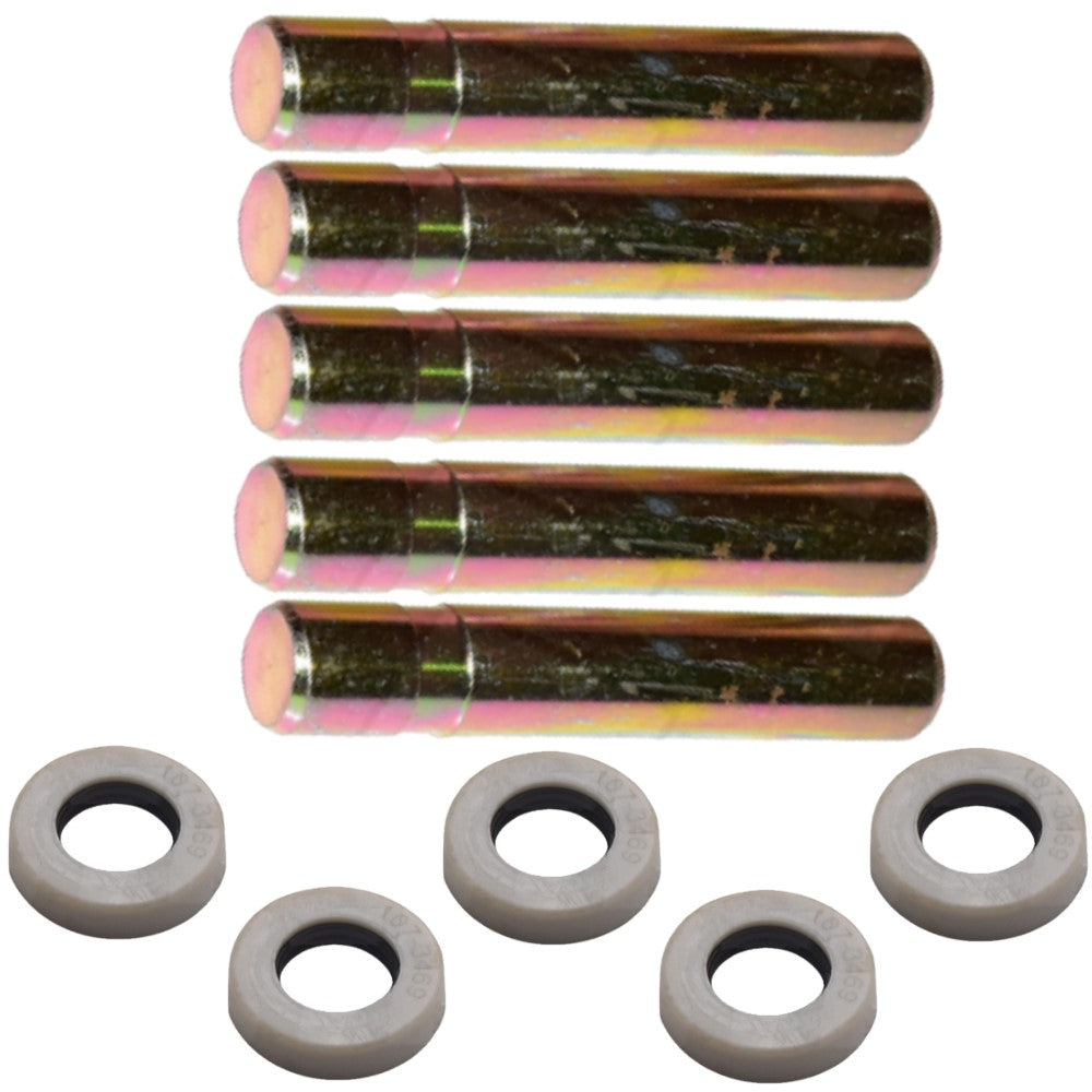 5 Pk 8E0468 Pin & 8E8469 Sleeved Retainer Fits CAT 1U3452 J450 J460 Bucket Tooth