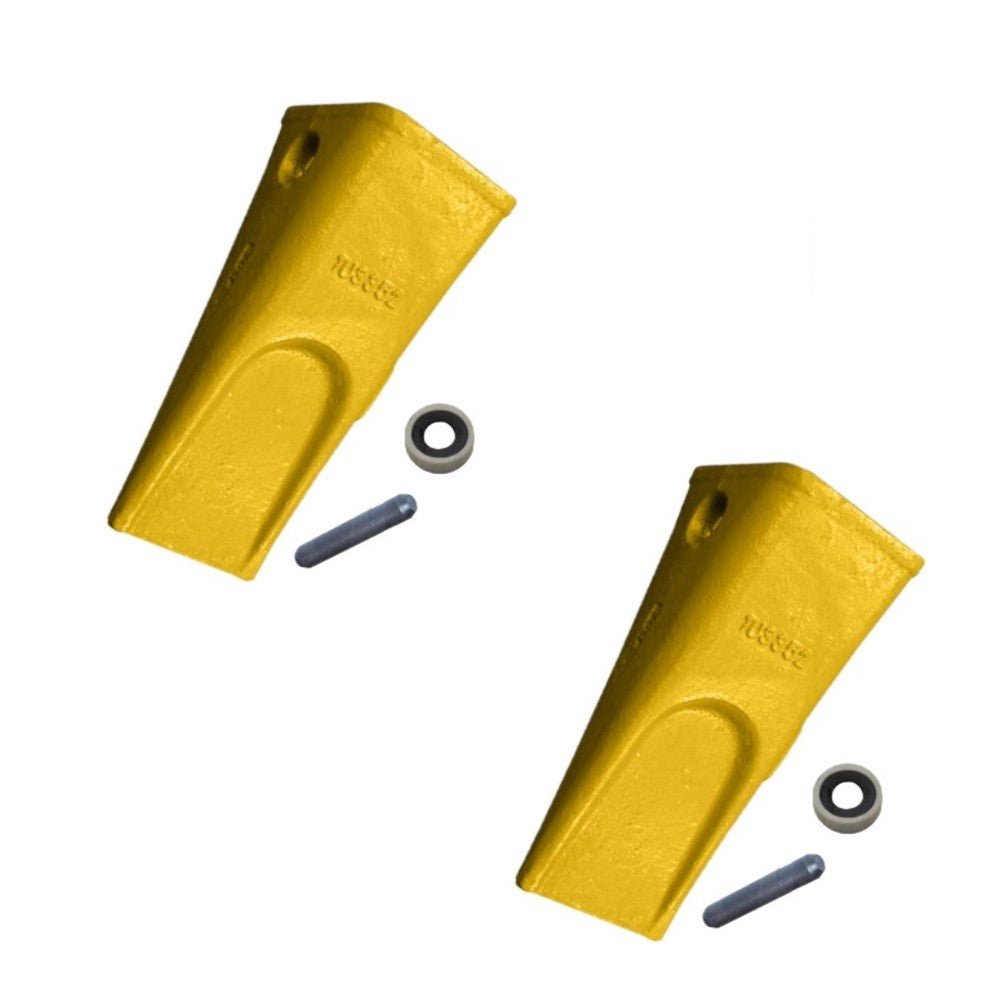 Tooth, Pin & Retainer 2-Pack Fits Caterpillar Replaces 1140358