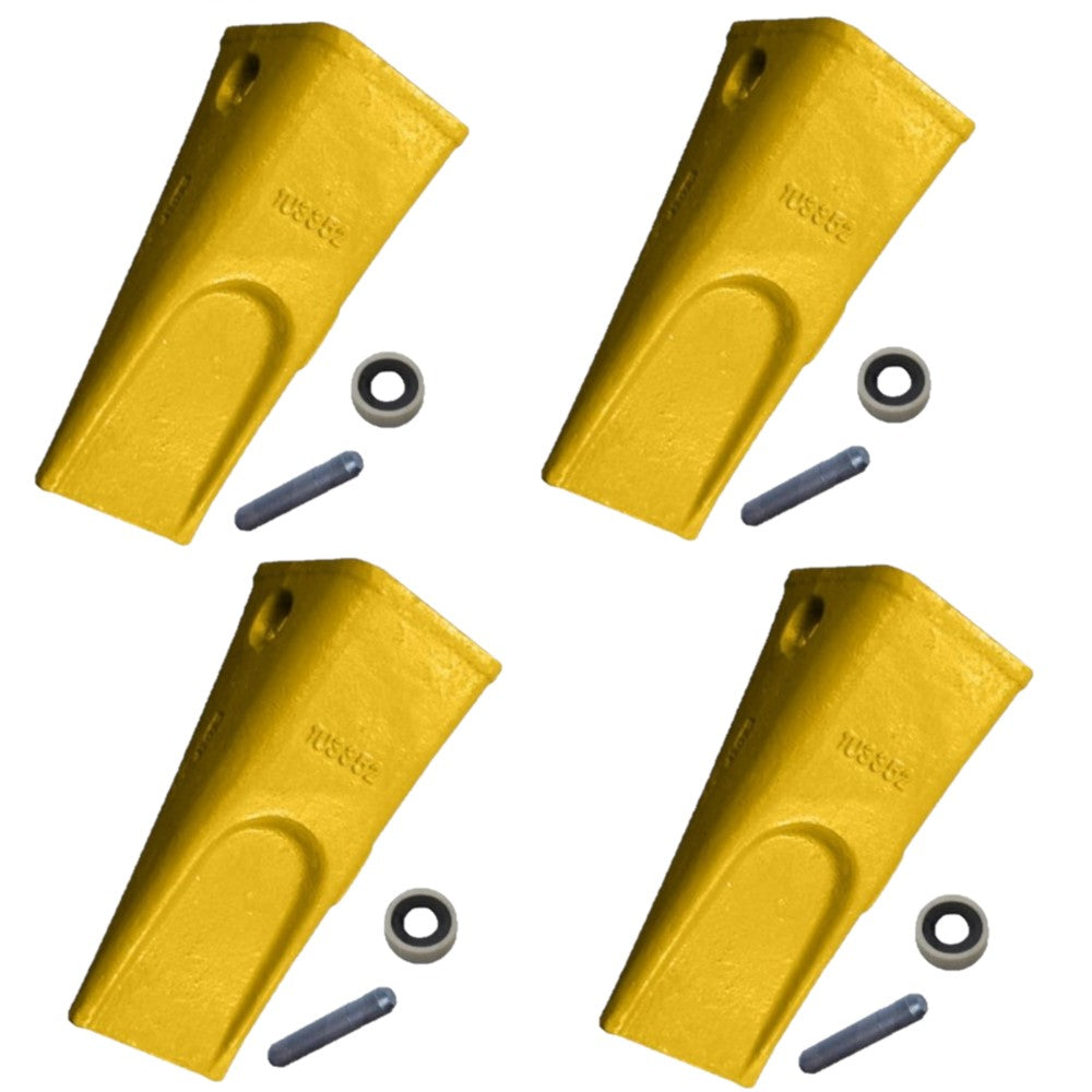 4 Pk Tooth Pin & Retainer Fits Caterpillar 973 977K 977L 9J2358 1140359 1U3352